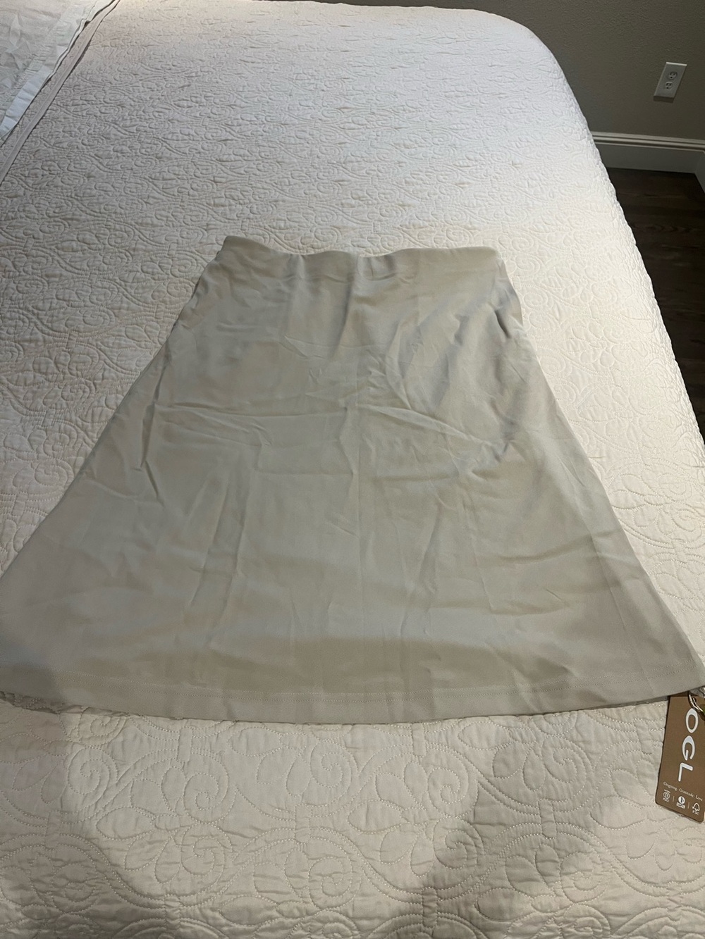 OGL Neutral Cream A-Line Skirt NWT
